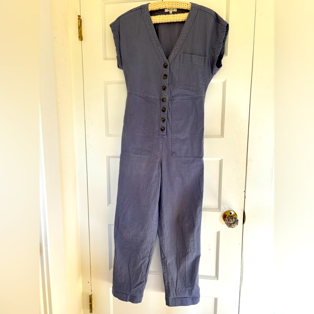 Madewell Cap-Sleeve Jumpsuit